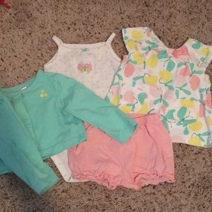 4 piece carters summer outfit